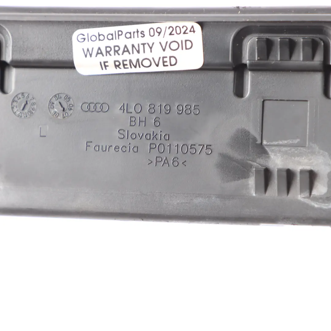 Audi Q7 4L Tarjeta Izquierda Rejilla Ventilación Aire Cubierta Panel - SKU 4L0819985 - Número de pieza 4L0819985