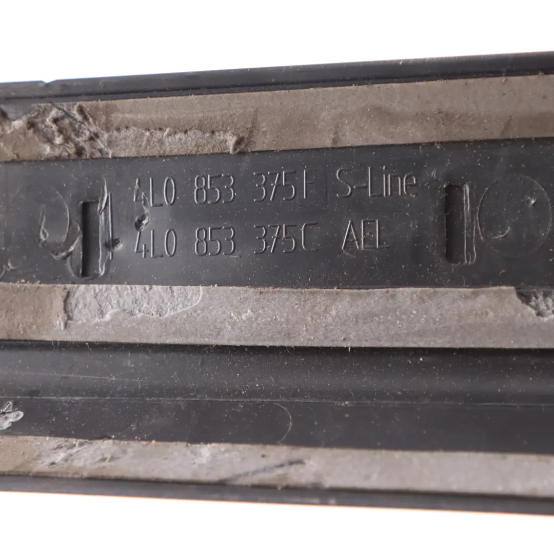 Front Door Sill Strip Left N/S Entrance Trim Plate to Audi Q7 4L with Part number 4L0853375F Audi Q7 4L Front Door Sill Strip Left N/S Entrance Trim Plate - SKU 4L0853375F - Part number 4L0853375F