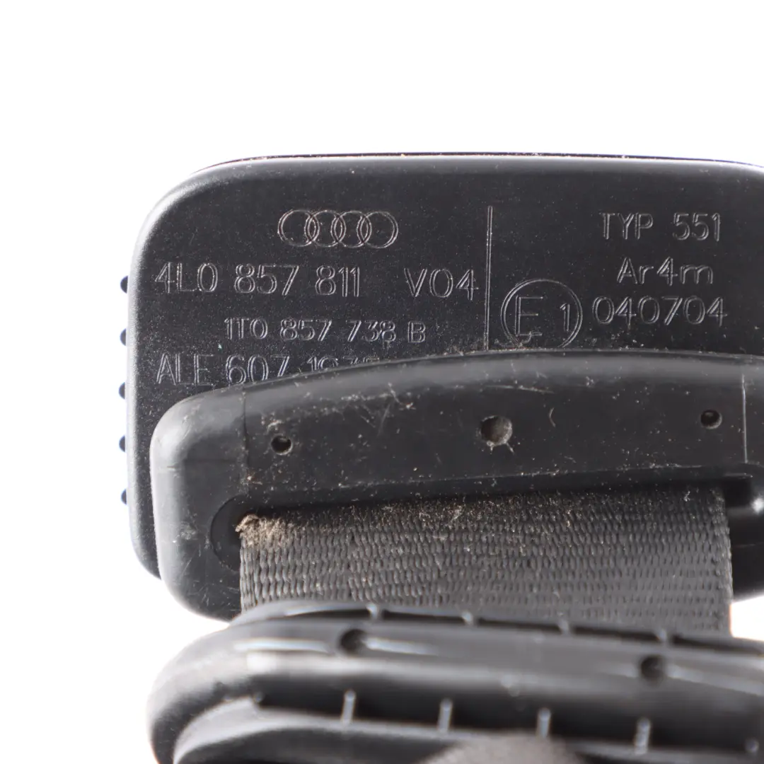 Belt Rear Right Left N/O/S Safety Belt Black to Audi Q7 Quattro 4L Seat with Part number 4L0857811 Audi Q7 Quattro 4L Seat Belt Rear Right Left N/O/S Safety Belt Black - SKU 4L0857811 - Part number 4L0857811