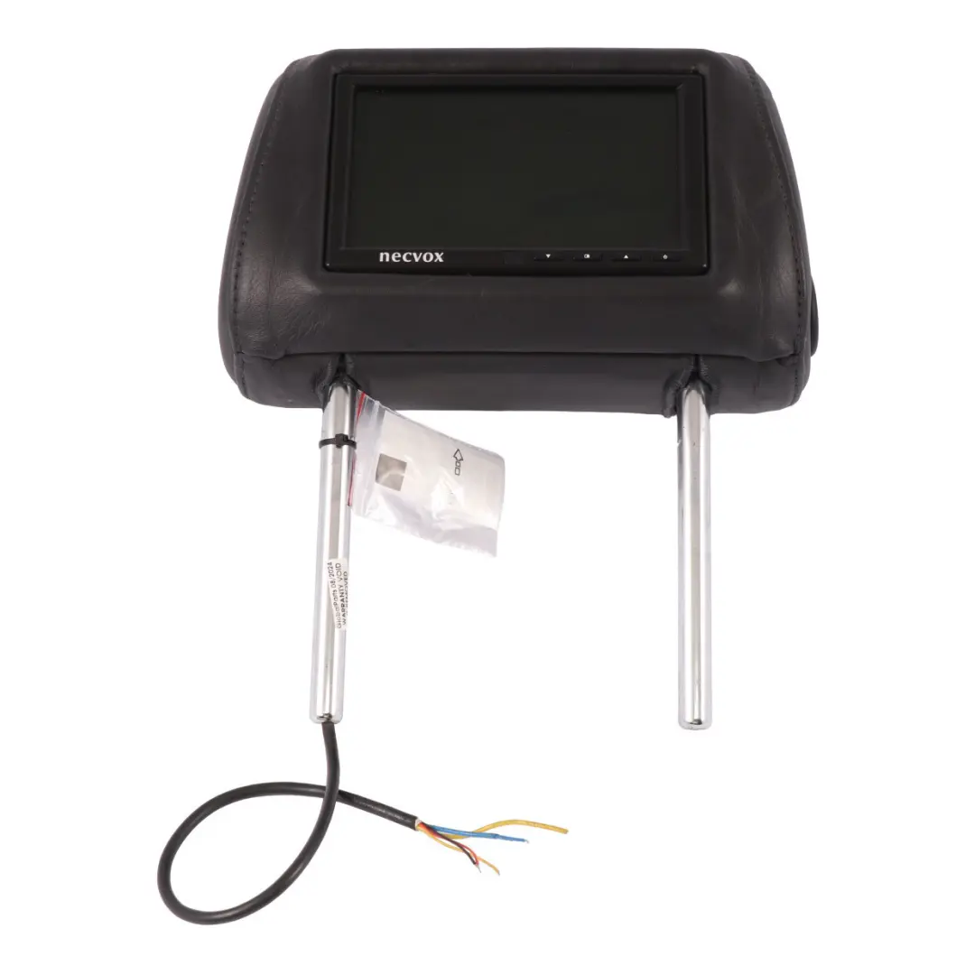 Audi Q7 4L Siège Appui-tête Avant Gauche Cuir Noir Écran 4L0881901AD - SKU 4L0881901AD-1 - Numéro de pièce 4L0881901AD-1
