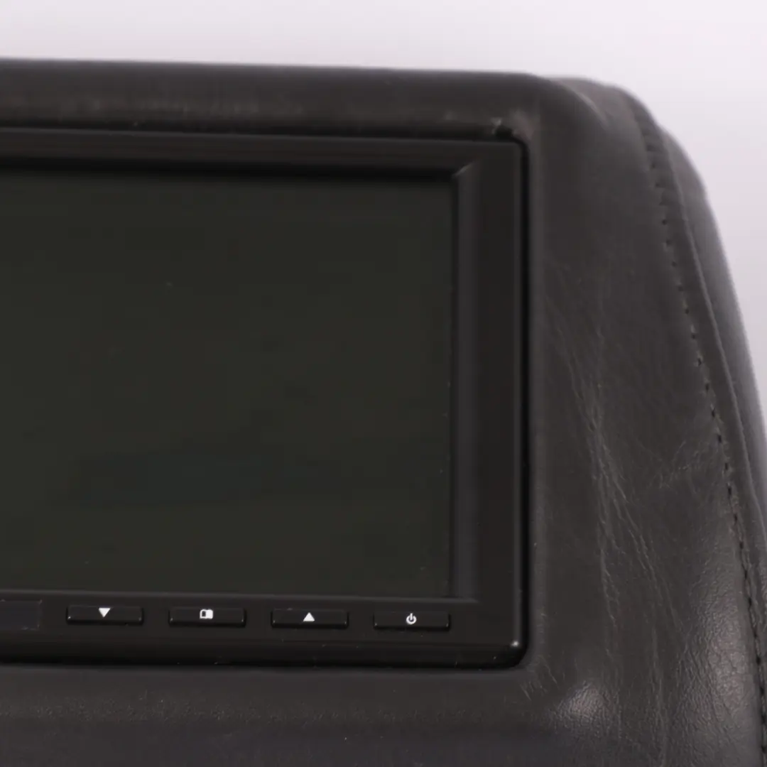 Headrest Front Left N/S Black Leather Screen to Audi Q7 4L Seat with Part number 4L0881901AD Audi Q7 4L Seat Headrest Front Left N/S Black Leather Screen - SKU 4L0881901AD-1 - Part number 4L0881901AD