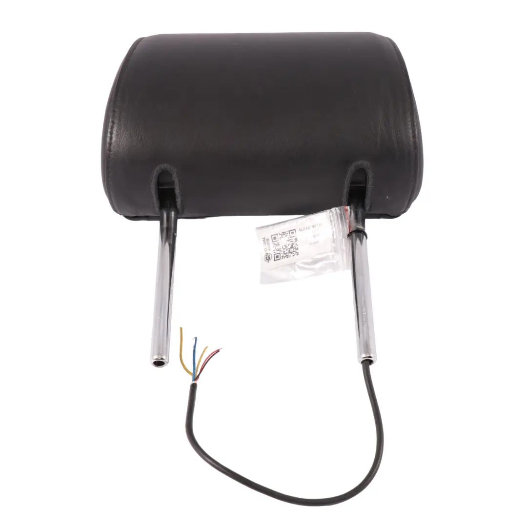 Audi Q7 4L Seat Headrest Front Left N/S Black Leather Screen - SKU 4L0881901AD-1 - Part number 4L0881901AD