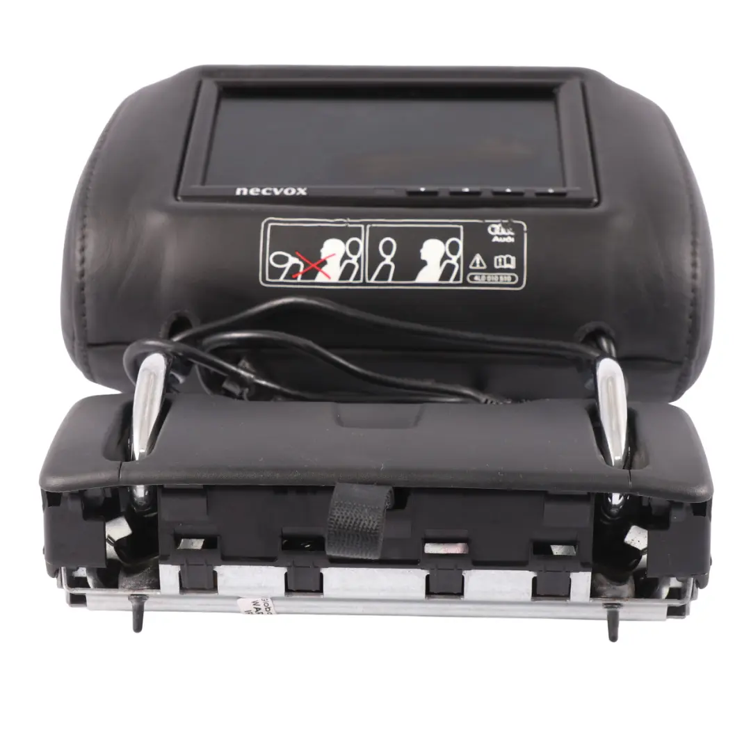 Poggiatesta Audi Q7 4L Posteriore Pieghevole Schermo Esterno Pelle Nera per con numero di parte 4L0885901J Poggiatesta Audi Q7 4L Posteriore Pieghevole Schermo Esterno Pelle Nera - SKU 4L0885901J - Numero di parte 4L0885901J