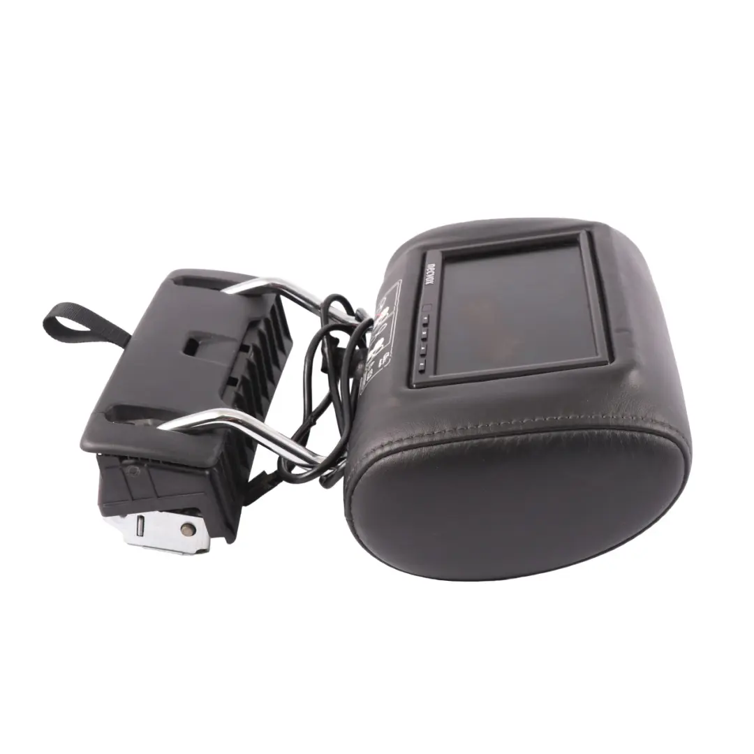 Seat Headrest Audi Q7 4L Rear Folding Outer Head Rest Screen Black Leather - SKU 4L0885901J - Part number 4L0885901J