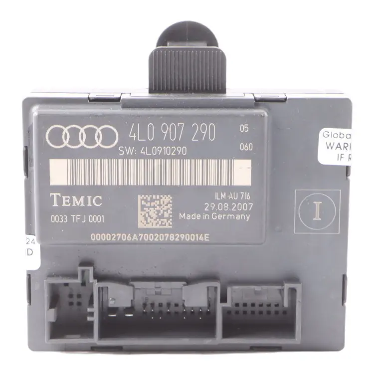 Gateway Convenience Modul Einheit Steuerung ECU für Audi Q7 4L mit Teilenummer 4L0907290 Audi Q7 4L Gateway Convenience Modul Einheit Steuerung ECU - SKU 4L0907290 - Teilenummer 4L0907290