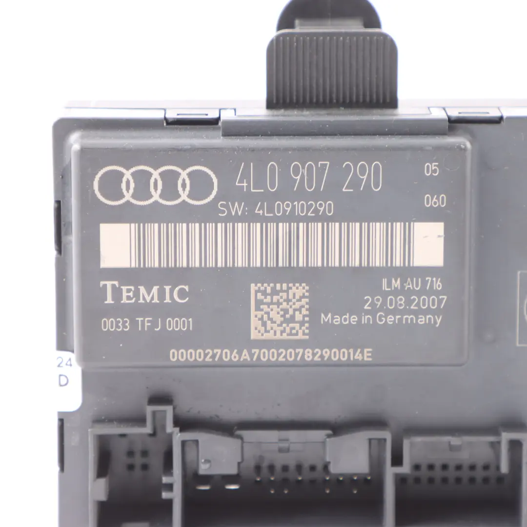 Gateway Convenience Module Unit Control ECU to Audi Q7 4L with Part number 4L0907290 Audi Q7 4L Gateway Convenience Module Unit Control ECU - SKU 4L0907290 - Part number 4L0907290