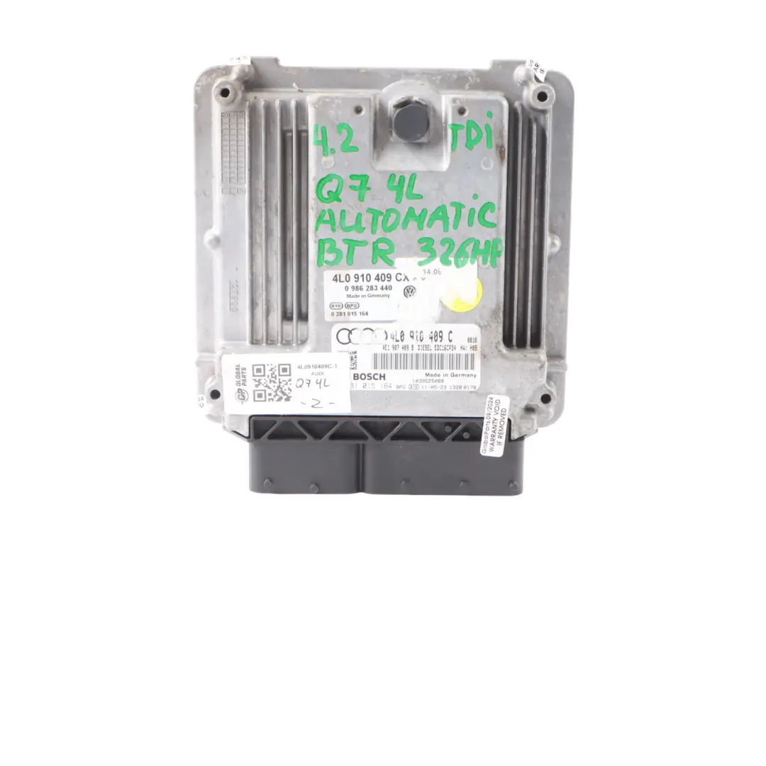 BTR Engine Contol Unit ECU Kit Key Automatic to Audi Q7 4L 4.2 TDI with Part number 4L0910409C Audi Q7 4L 4.2 TDI BTR Engine Contol Unit ECU Kit Key Automatic - SKU 4L0910409C-1 - Part number 4L0910409C