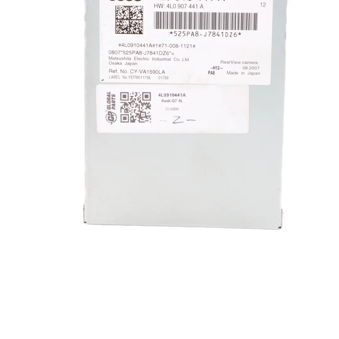 Reversing Camera Module View Camera Control Unit ECU to Audi Q7 4L Rear with Part number 4L0910441A Audi Q7 4L Rear Reversing Camera Module View Camera Control Unit ECU - SKU 4L0910441A - Part number 4L0910441A