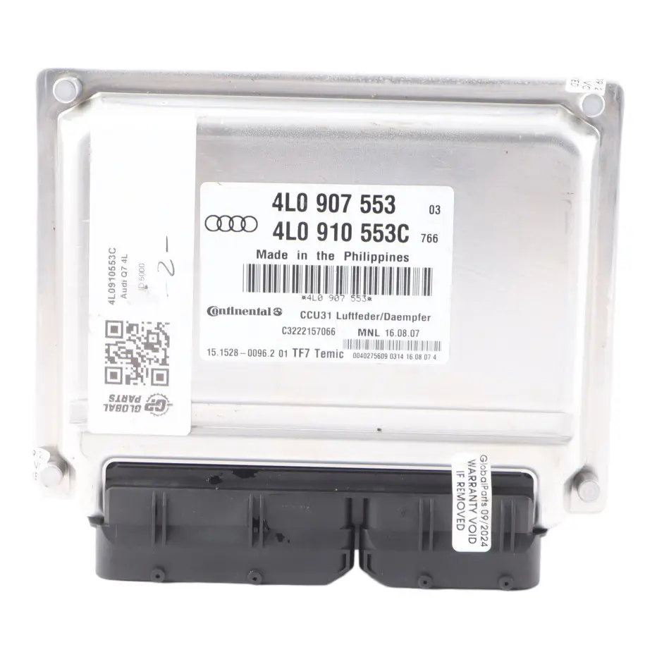 Suspension Level Height Adjustment Module Control Unit to Audi Q7 4L Air with Part number 4L0910553C Audi Q7 4L Air Suspension Level Height Adjustment Module Control Unit - SKU 4L0910553C - Part number 4L0910553C