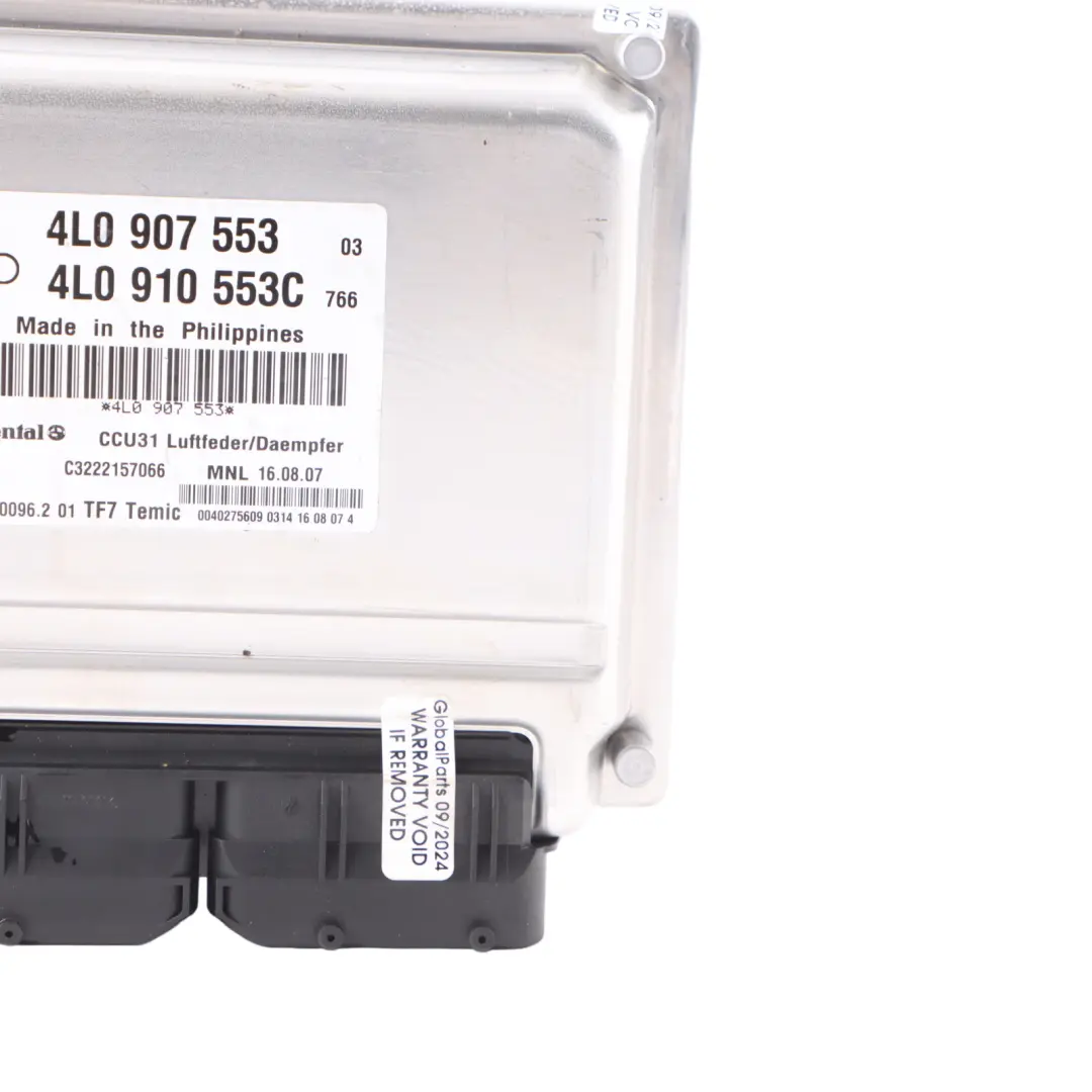 Suspension Level Height Adjustment Module Control Unit to Audi Q7 4L Air with Part number 4L0910553C Audi Q7 4L Air Suspension Level Height Adjustment Module Control Unit - SKU 4L0910553C - Part number 4L0910553C