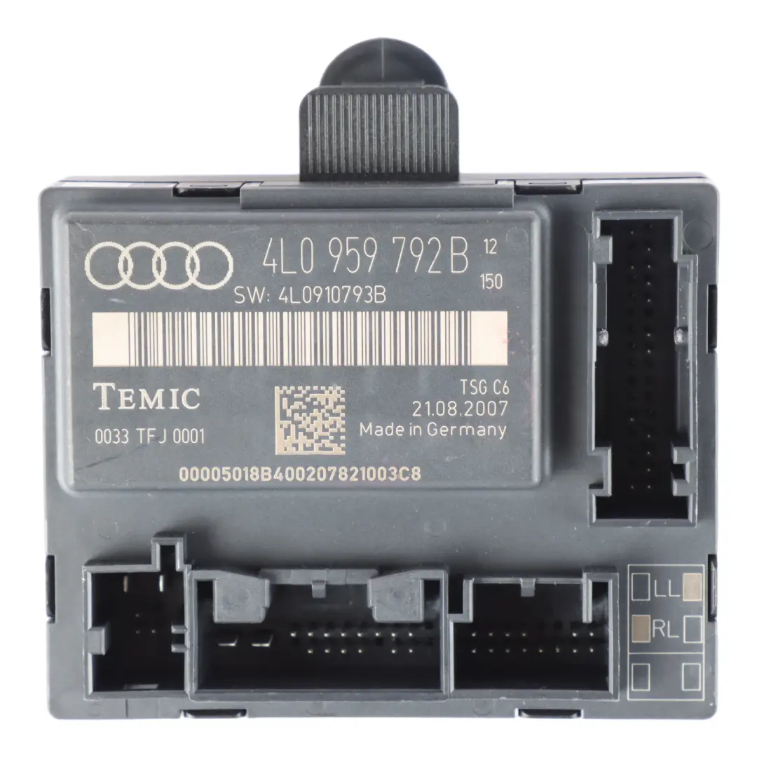 Door Control Unit Module ECU Passenger Side to Audi Q7 4L with Part number 4L0959792B Audi Q7 4L Door Control Unit Module ECU Passenger Side - SKU 4L0959792B - Part number 4L0959792B