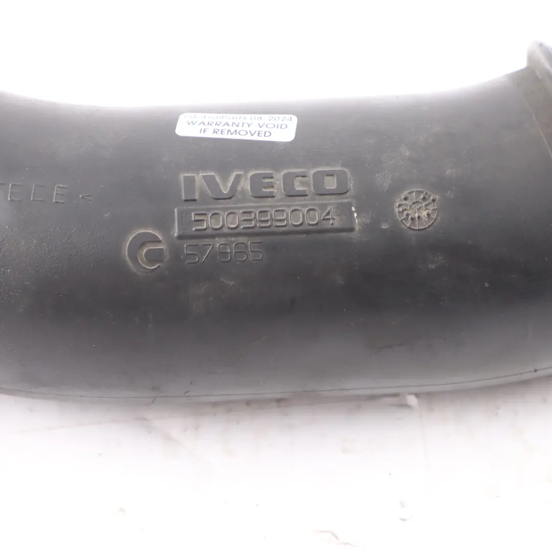 Eurocargo 75E15 Air Intake Hose Pipe Line Intercooler 4F0129739B to Iveco with Part number 500399004 Iveco Eurocargo 75E15 Air Intake Hose Pipe Line Intercooler 4F0129739B - SKU 500399004 - Part number 500399004