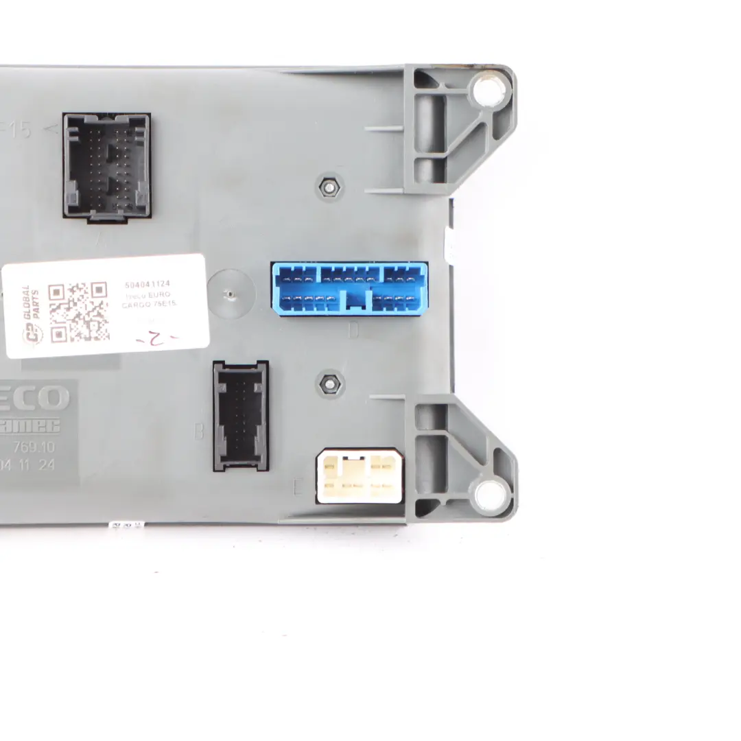 Eurocargo 75E15 Body Control Module Unit ECU to Iveco with Part number 504041124 Iveco Eurocargo 75E15 Body Control Module Unit ECU - SKU 504041124 - Part number 504041124