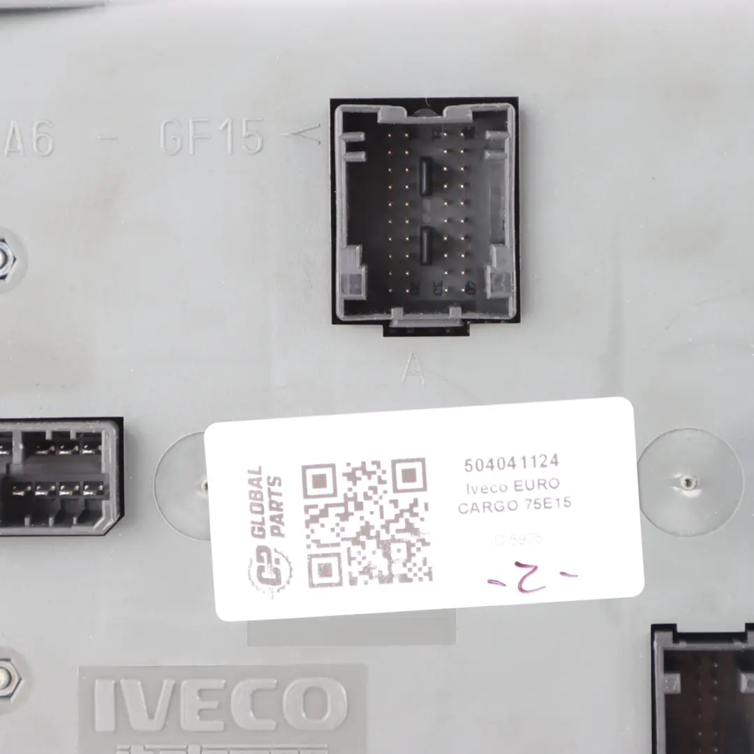 Eurocargo 75E15 Body Control Module Unit ECU to Iveco with Part number 504041124 Iveco Eurocargo 75E15 Body Control Module Unit ECU - SKU 504041124 - Part number 504041124