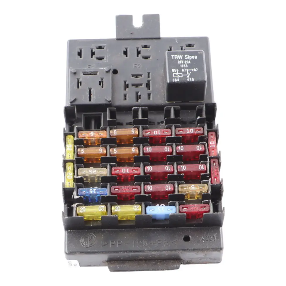 Eurocargo Fuse Box Panel Relay 24V 20A to Iveco with Part number 504050822 Iveco Eurocargo Fuse Box Panel Relay 24V 20A - SKU 504050822 - Part number 504050822