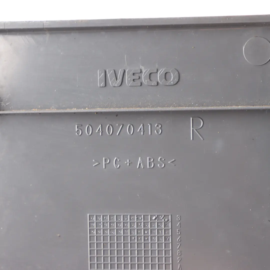 Eurocargo Right O/S Door Speaker Pocket Tray Trim Cover Panel to Iveco with Part number 504070413 Iveco Eurocargo Right O/S Door Speaker Pocket Tray Trim Cover Panel - SKU 504070413 - Part number 504070413