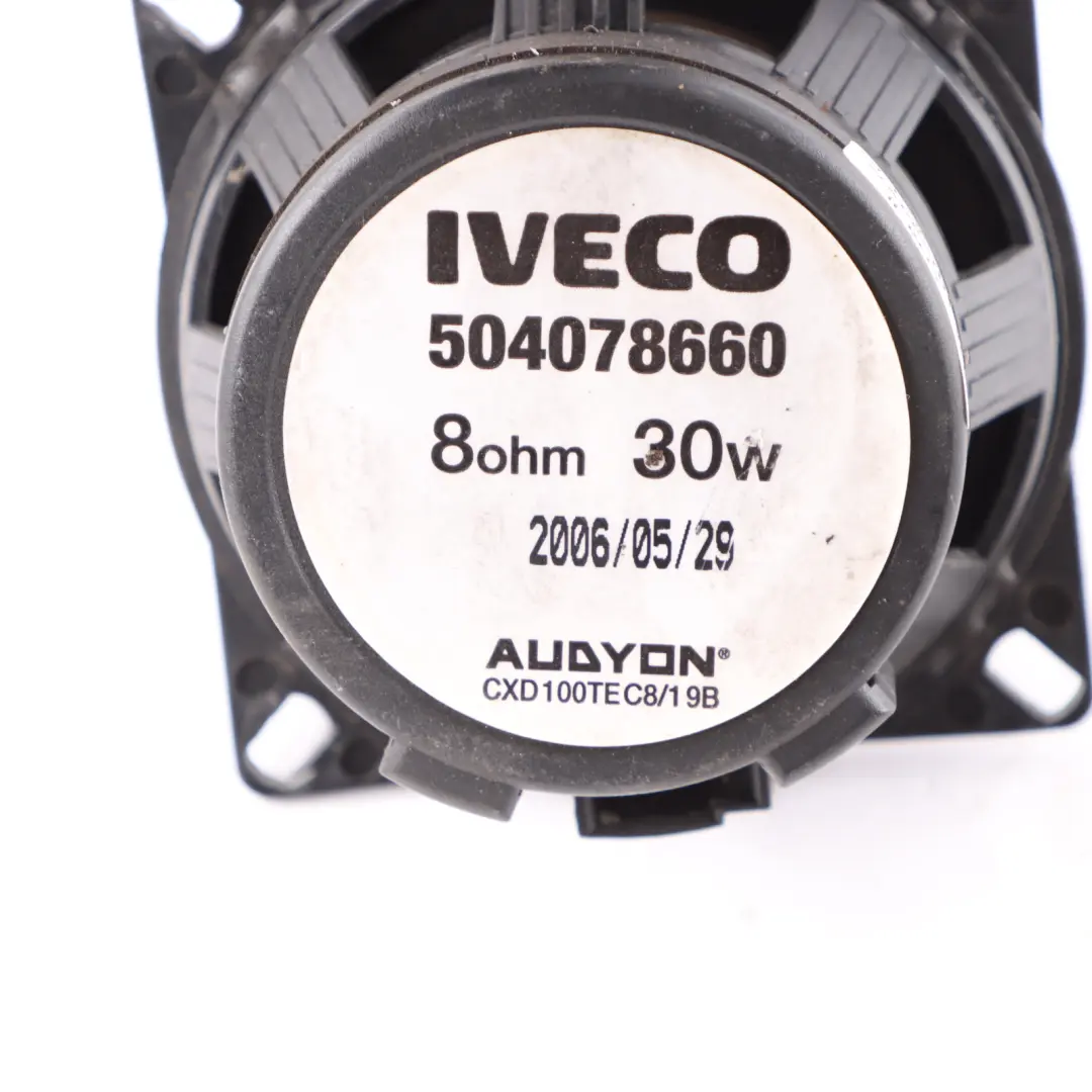 Eurocargo Door Loud Speaker 8Ohm 30W Audio Unit to Iveco with Part number 504078660 Iveco Eurocargo Door Loud Speaker 8Ohm 30W Audio Unit - SKU 504078660 - Part number 504078660