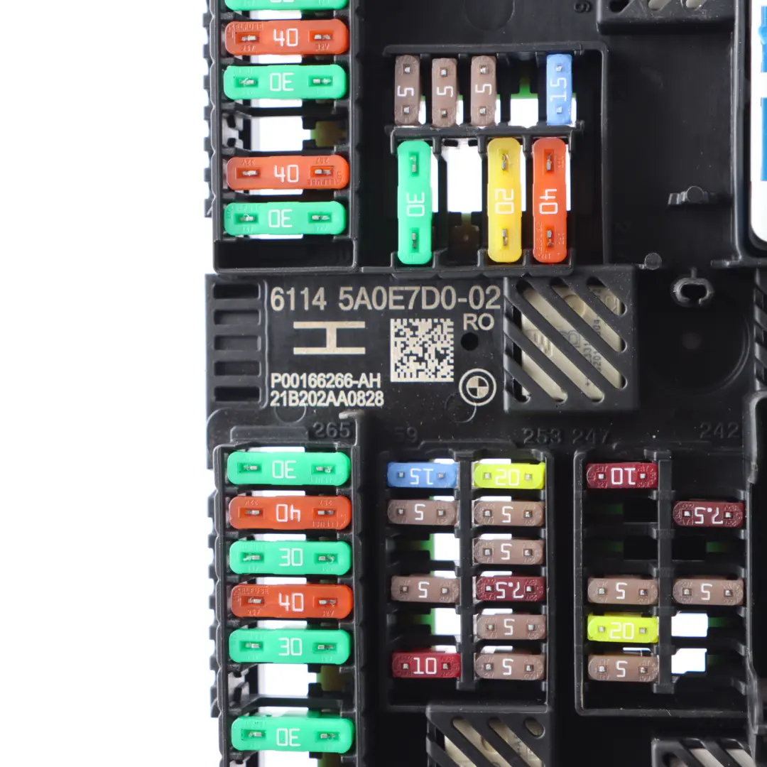 Fuse Box Power Distribution Relay Module Control ECU Unit to BMW G20 Rear with Part number 5A0E7D0 BMW G20 Rear Fuse Box Power Distribution Relay Module Control ECU Unit - SKU 5A0E7D0 - Part number 5A0E7D0