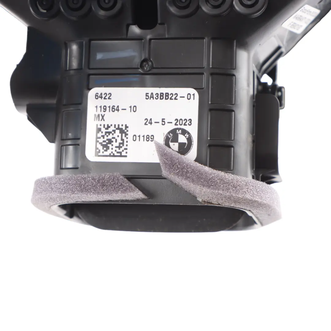 Centre Console Fresh Air Vent Grille Nozzle Trim Cover to BMW X3 G01 Rear with Part number 5A3BB22 BMW X3 G01 Rear Centre Console Fresh Air Vent Grille Nozzle Trim Cover - SKU 5A3BB22 - Part number 5A3BB22