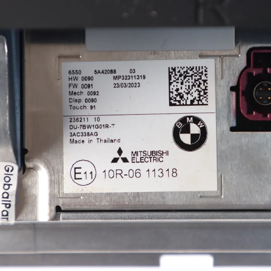 Dashboard Display Touch Screen Navigation NAV Monitor to BMW G01 G02 LCI with Part number 5A42088 BMW G01 G02 LCI Dashboard Display Touch Screen Navigation NAV Monitor - SKU 5A42088 - Part number 5A42088