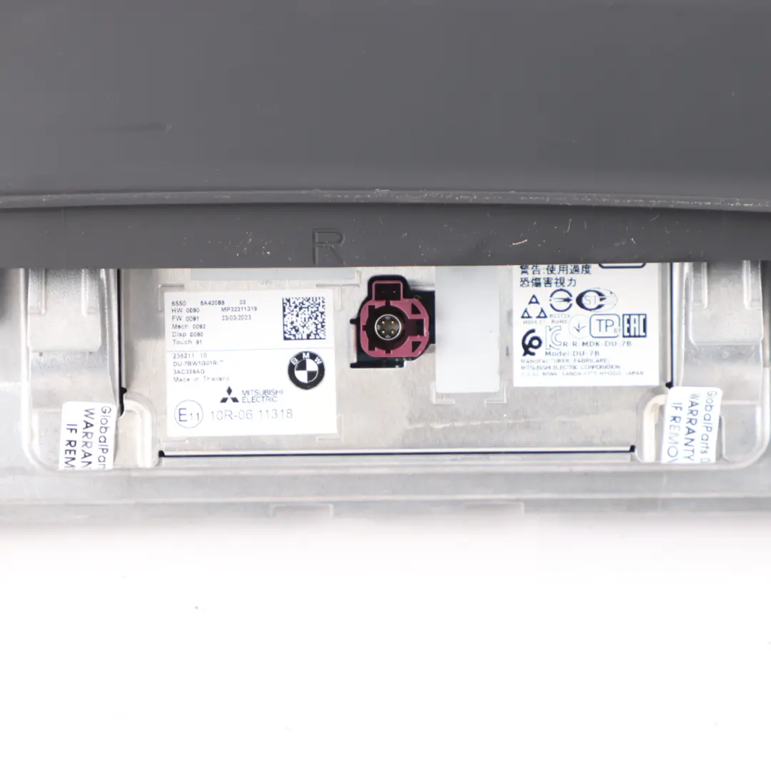 BMW G01 G02 LCI Dashboard Display Touch Screen Navigation NAV Monitor - SKU 5A42088 - Part number 5A42088