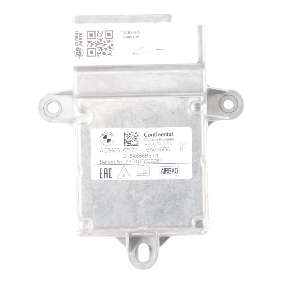 SRS Module BMW X3 G01 X4 G02 5 G30 Control Module Air Bag Unit to with Part number 5A656B5 SRS Module BMW X3 G01 X4 G02 5 G30 Control Module Air Bag Unit - SKU 5A656B5 - Part number 5A656B5