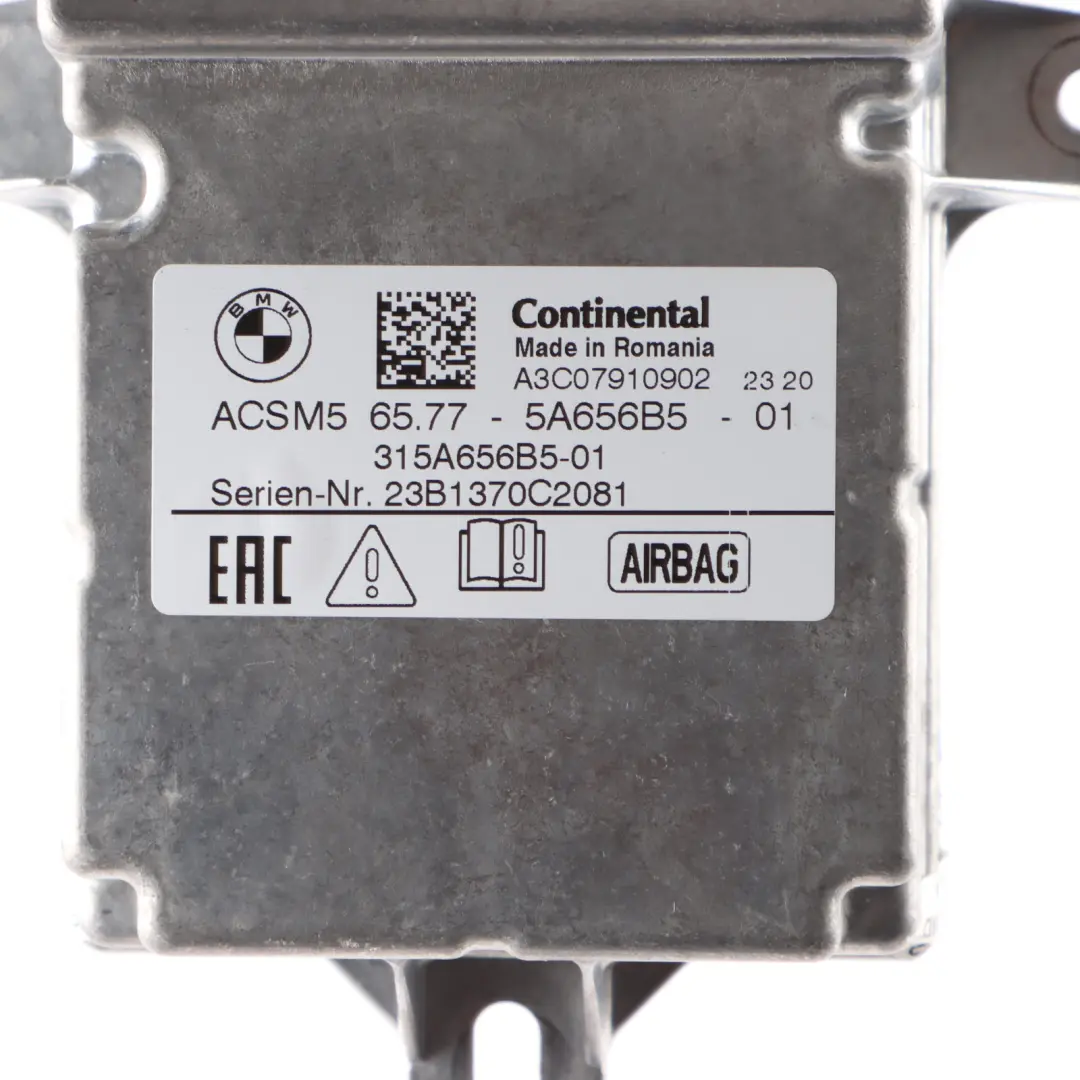 SRS Module BMW X3 G01 X4 G02 5 G30 Control Module Air Bag Unit to with Part number 5A656B5 SRS Module BMW X3 G01 X4 G02 5 G30 Control Module Air Bag Unit - SKU 5A656B5 - Part number 5A656B5