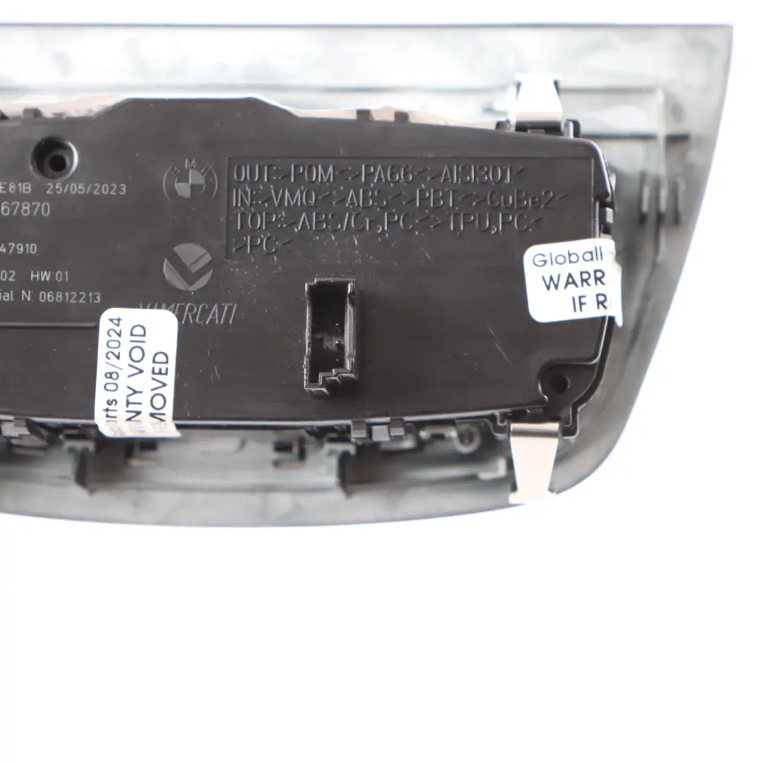  Lights Switch BMW X3 G01 X4 G02 iX3 G08 Lights Control Panel Fog Lights - SKU 5A67870 - Part number 5A67870