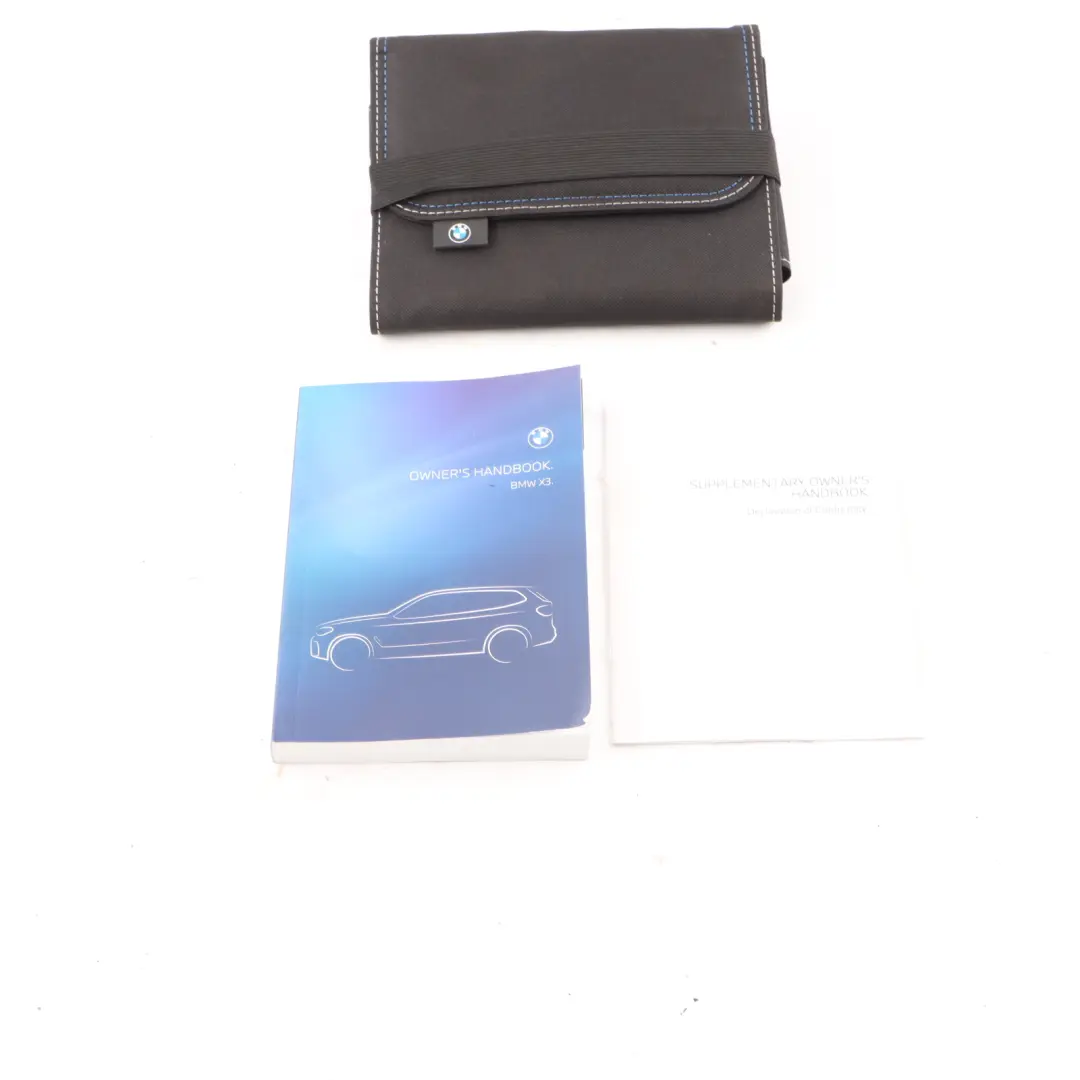 BMW X3 G01 Owner's Manual Handbook Booklet Pouch Case Wallet - SKU 5A7DD46 - Part number 5A7DD46