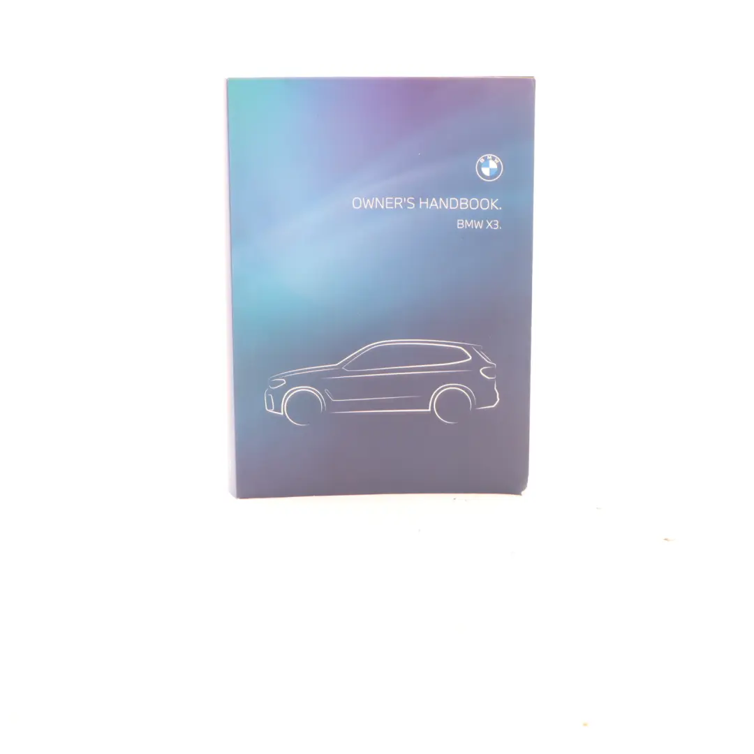 BMW X3 G01 Owner's Manual Handbook Booklet Pouch Case Wallet - SKU 5A7DD46 - Part number 5A7DD46
