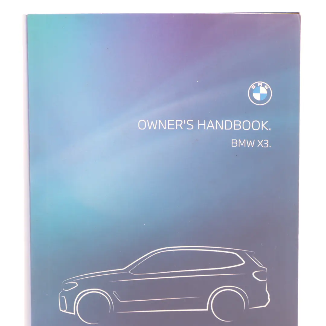 BMW X3 G01 Owner's Manual Handbook Booklet Pouch Case Wallet - SKU 5A7DD46 - Part number 5A7DD46