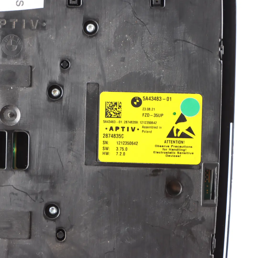 Interior Roof Lamp BMW G20 G30 X3 G01 Reading Light Control Switch Black to with Part number 5B32480 Interior Roof Lamp BMW G20 G30 X3 G01 Reading Light Control Switch Black - SKU 5B32480 - Part number 5B32480