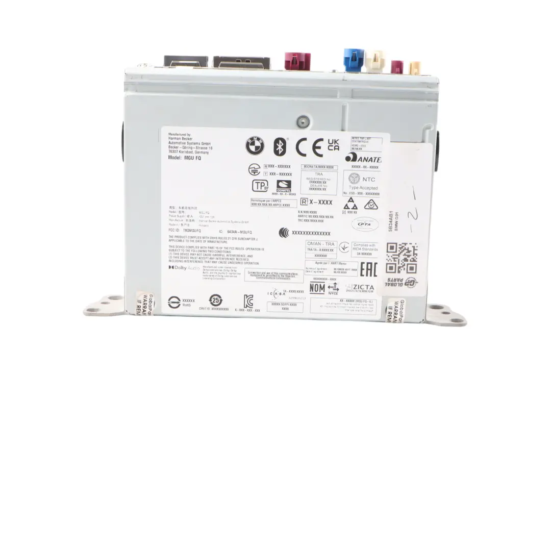 Head Unit BMW G20 G30 X3 G01 X4 G02 High 3 Control Module Harman to with Part number 5B34AB1 Head Unit BMW G20 G30 X3 G01 X4 G02 High 3 Control Module Harman - SKU 5B34AB1 - Part number 5B34AB1