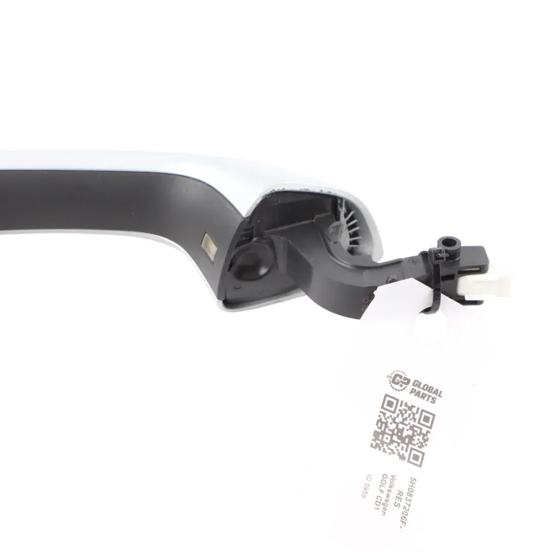 Volkswagen Golf Mk8 Door Exterior Handle Rear Right O/S Reflex Silver - LA7W - SKU 5H0837206F-RES - Part number 5H0837206F-RES