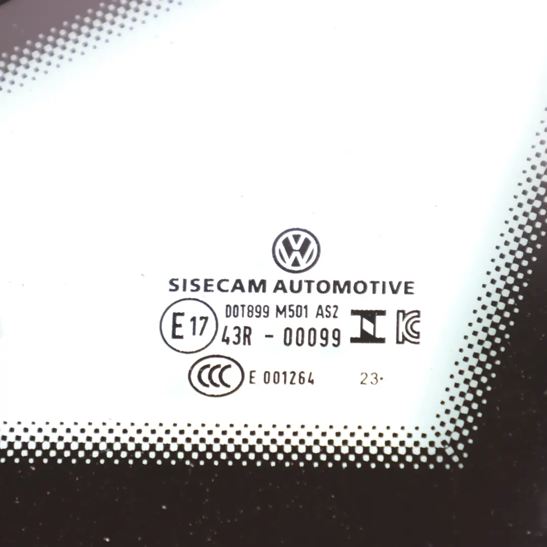 Mk8 Vitre Fixe Quart Avant Gauche AS2 pour Volkswagen Golf à propos du numéro de pièce 5H0845411K Volkswagen Golf Mk8 Vitre Fixe Quart Avant Gauche AS2 - SKU 5H0845411K - Numéro de pièce 5H0845411K