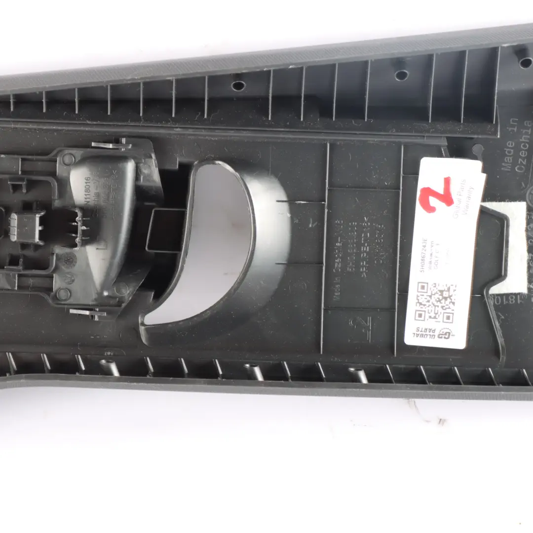 Volkswagen Golf Mk8 CD1 Column B Cover Trim Pillar Upper Left N/S - SKU 5H0867243E - Part number 5H0867243E