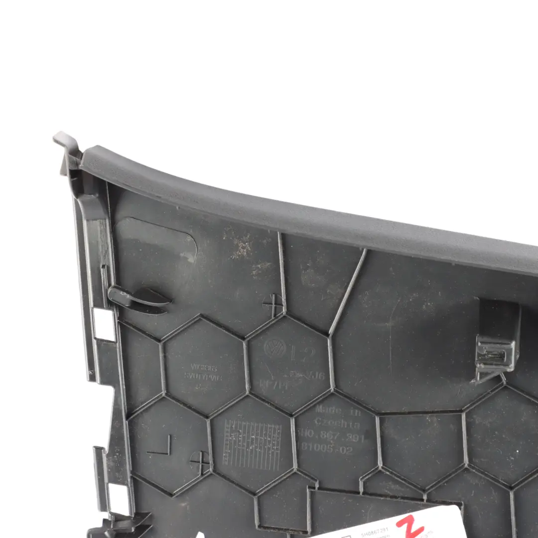 Mk8 CD1 Colonna B Rivestimento Pilastro Inferiore Sinistro per VW Golf con numero di parte 5H0867291 VW Golf Mk8 CD1 Colonna B Rivestimento Pilastro Inferiore Sinistro - SKU 5H0867291 - Numero di parte 5H0867291