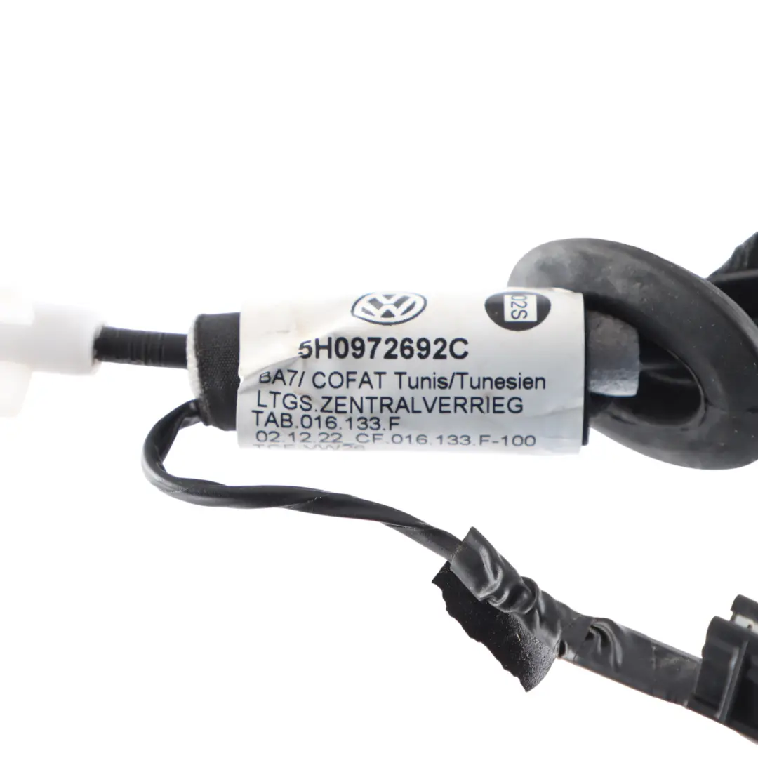 Câble Commande Porte Arrière Droit Bowden pour Volkswagen Golf CD1 à propos du numéro de pièce 5H0972692C Volkswagen Golf CD1 Câble Commande Porte Arrière Droit Bowden - SKU 5H0972692C - Numéro de pièce 5H0972692C