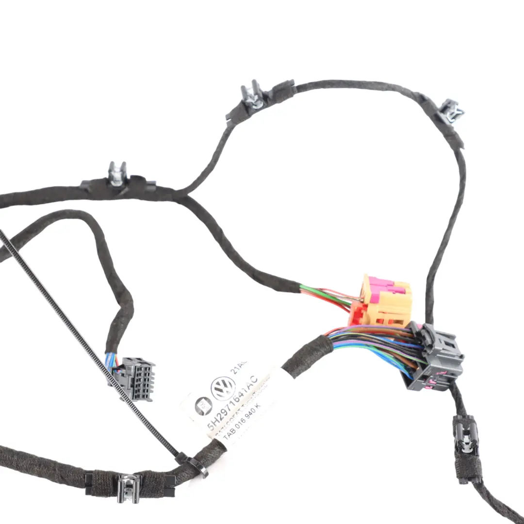 Front Dashboard Console Wiring Loom Harness to Volkswagen Golf CD1 with Part number 5H2971641AC Volkswagen Golf CD1 Front Dashboard Console Wiring Loom Harness - SKU 5H2971641AC - Part number 5H2971641AC