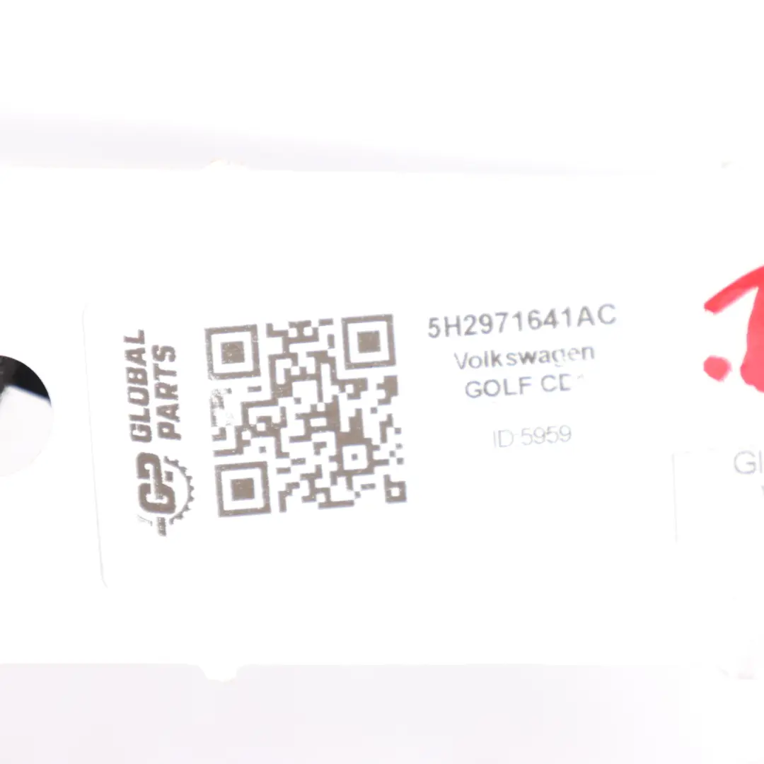 Front Dashboard Console Wiring Loom Harness to Volkswagen Golf CD1 with Part number 5H2971641AC Volkswagen Golf CD1 Front Dashboard Console Wiring Loom Harness - SKU 5H2971641AC - Part number 5H2971641AC