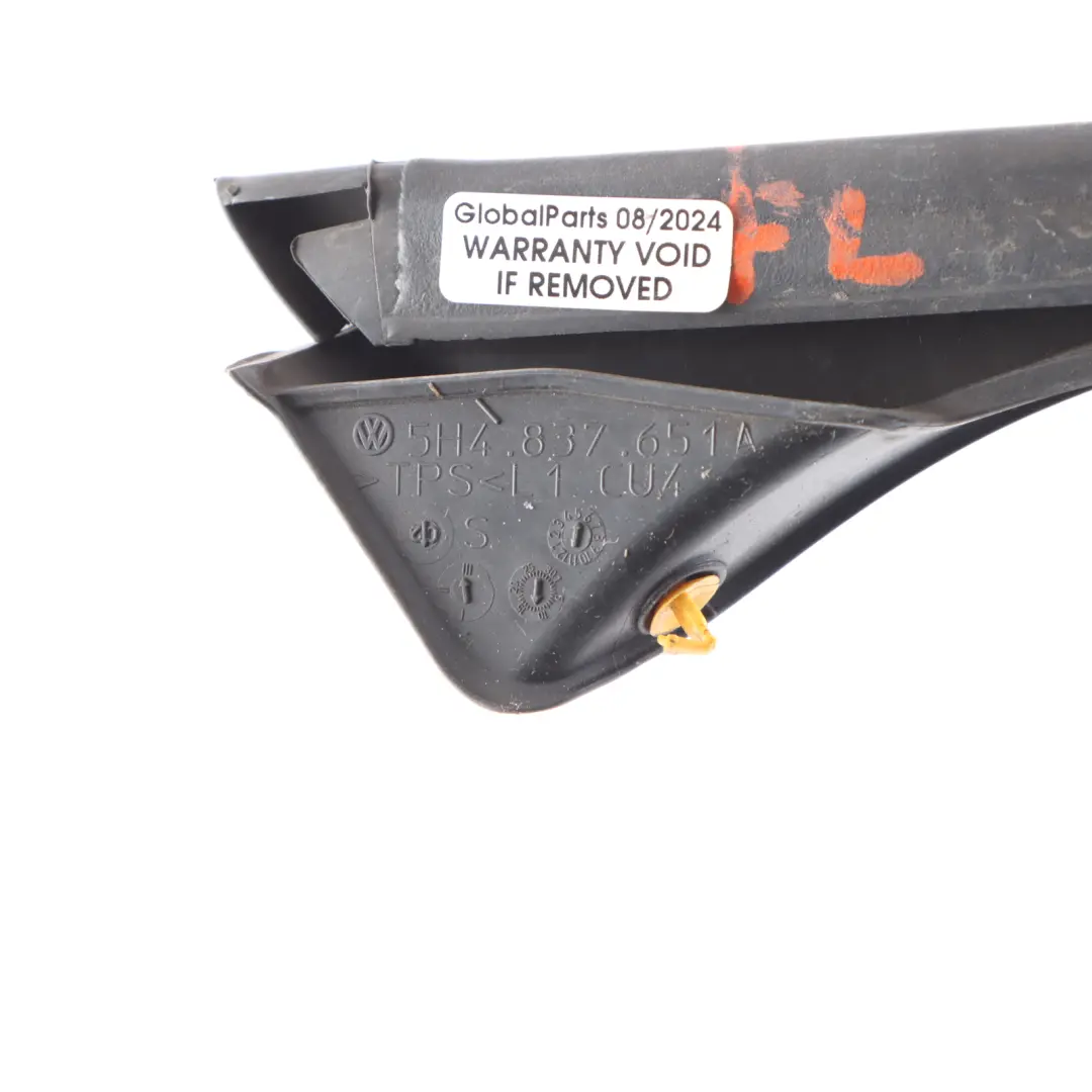 Door Seal Lower Front Left N/S Bottom Seal Strip to Volkswagen Golf 8 with Part number 5H4837651A Volkswagen Golf 8 Door Seal Lower Front Left N/S Bottom Seal Strip - SKU 5H4837651A - Part number 5H4837651A