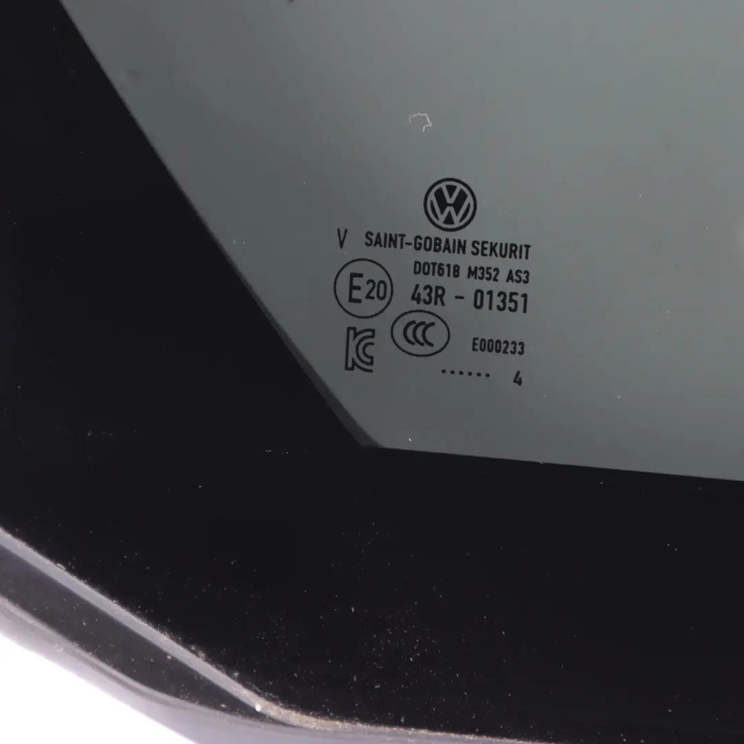Volkswagen Golf Mk8 Rear Right O/S Door Fixed Quarter Window AS3 - SKU 5H4845214G - Part number 5H4845214G