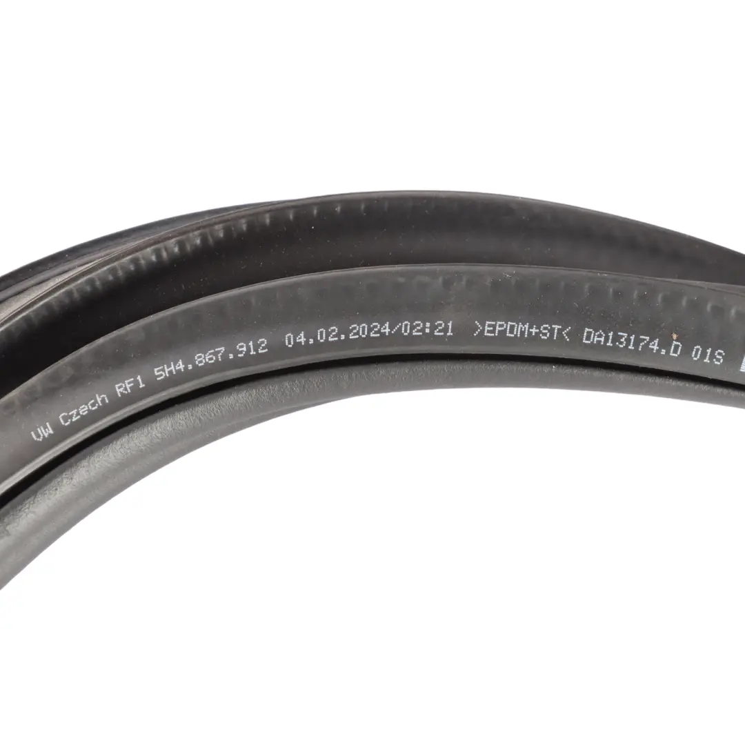 VW Golf CD1 Front Door Right O/S Seal Gasket Weatherstrip Rubber - SKU 5H4867912A - Part number 5H4867912A