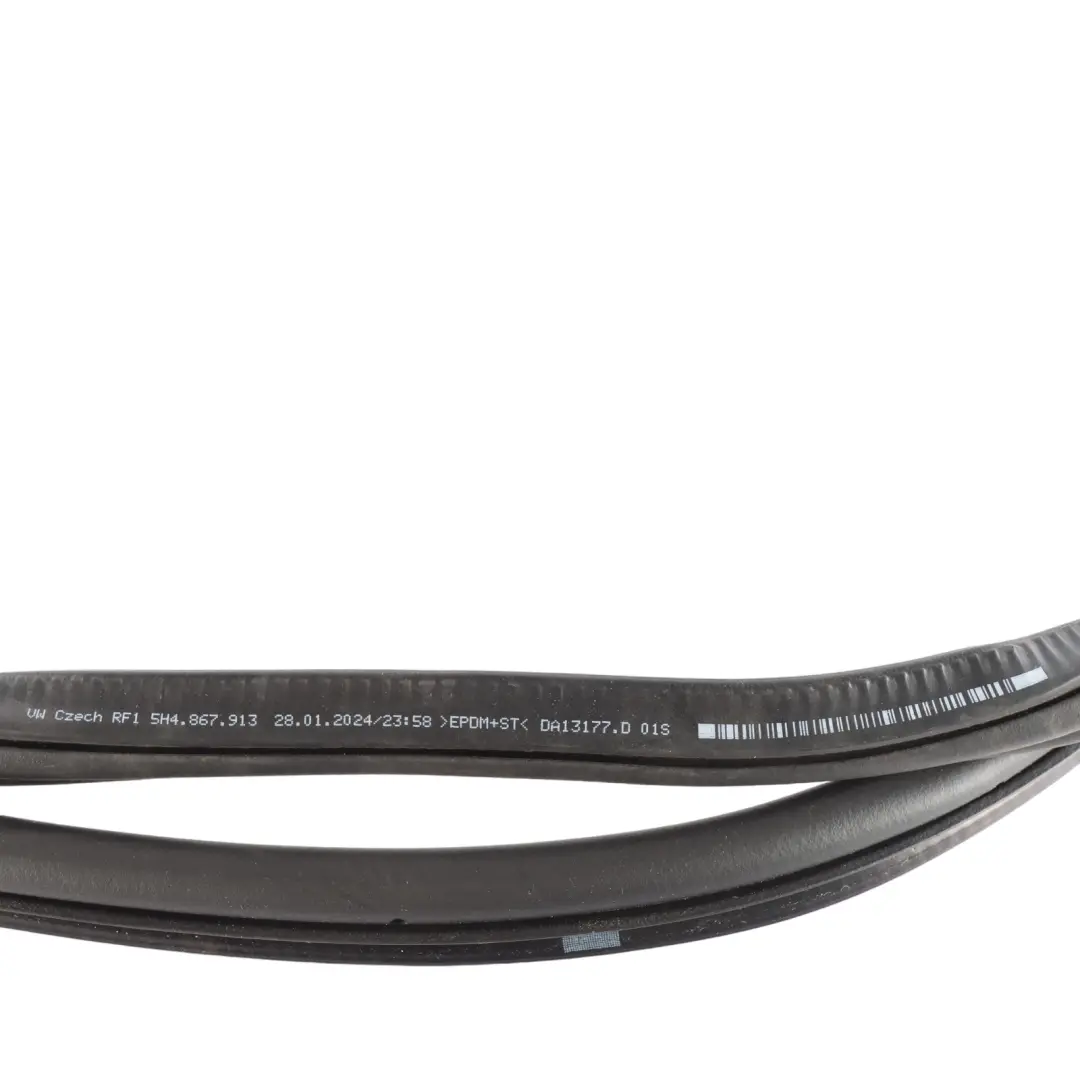 Door Left Seal Gasket Weatherstrip Rubber Inner to VW Golf CD1 Rear with Part number 5H4867913A VW Golf CD1 Rear Door Left Seal Gasket Weatherstrip Rubber Inner - SKU 5H4867913A - Part number 5H4867913A