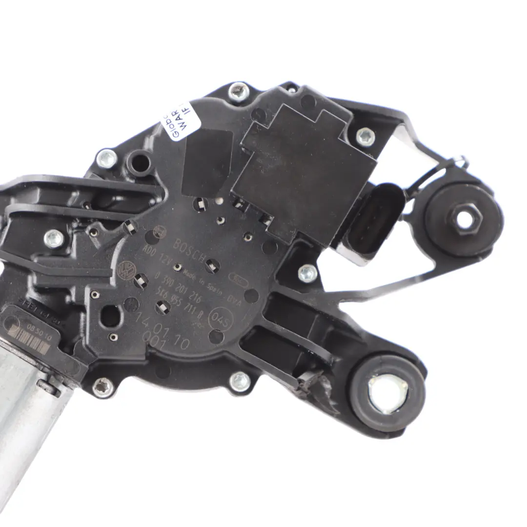 VW Volkswagen Polo Mk5 6R Tailgate Boot Window Wiper Motor Mechanism - SKU 5K6955711B - Part number 5K6955711B