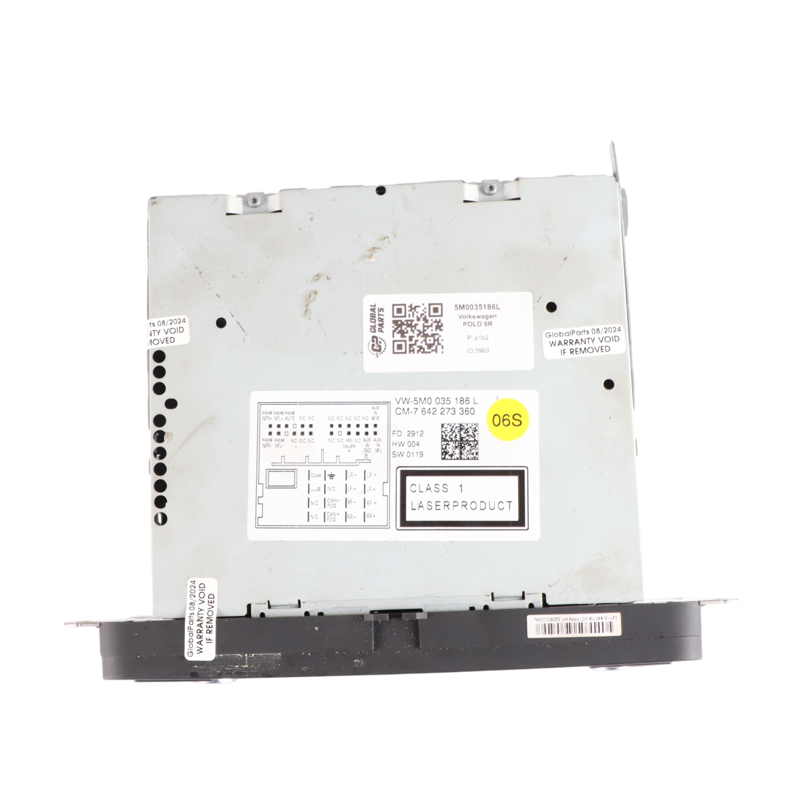 VW Volkswagen Sharan 7N Radio Control Auto Head Unit CD Player MP3