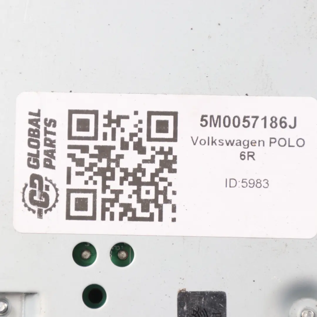 Volkswagen Polo 6R Unità principale radiocomandata Lettore CD MP3 - SKU 5M0057186J - Numero di parte 5M0057186J
