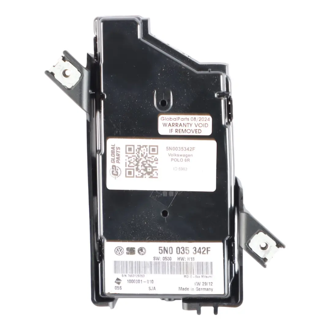 Volskwagen Polo 6R Multimedia Electronic Control Interface Module to VW with Part number 5N0035342F VW Volskwagen Polo 6R Multimedia Electronic Control Interface Module - SKU 5N0035342F - Part number 5N0035342F