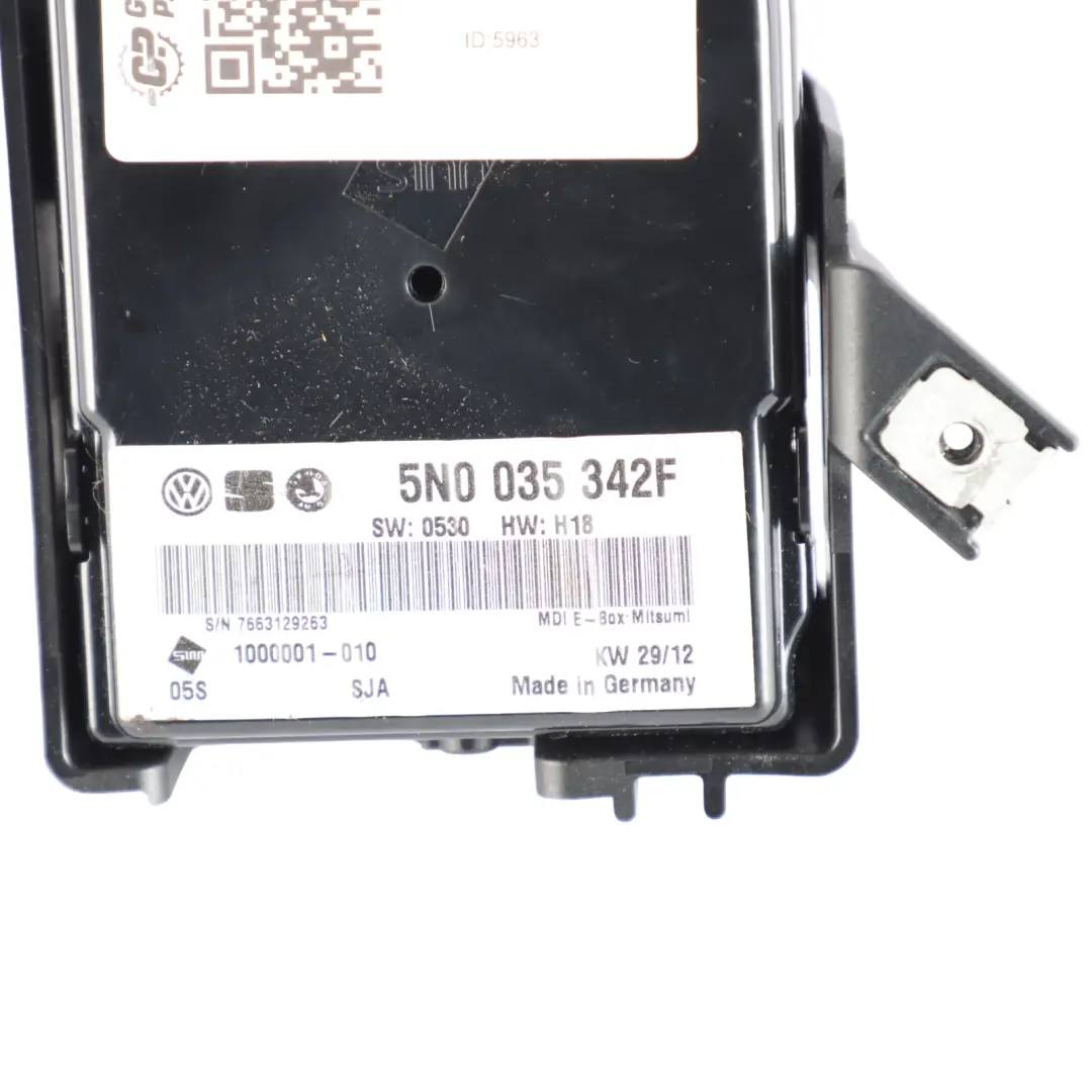 VW Volskwagen Polo 6R Multimedia Módulo Interfaz de Control - SKU 5N0035342F - Número de pieza 5N0035342F