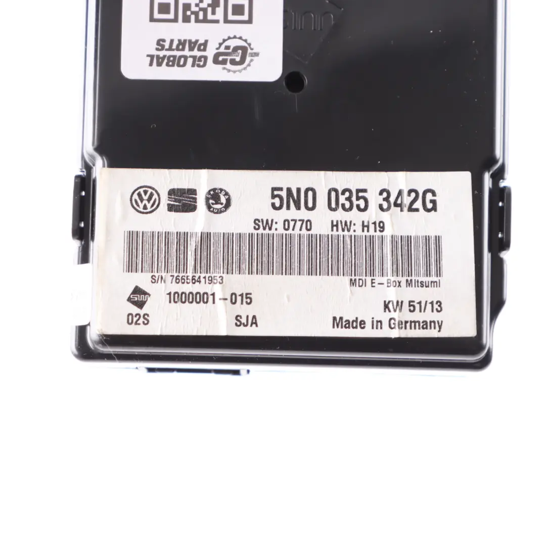 VW Volskwagen Polo 6R Multimedia Unidad Control Electrónico Módulo - SKU 5N0035342G - Número de pieza 5N0035342G